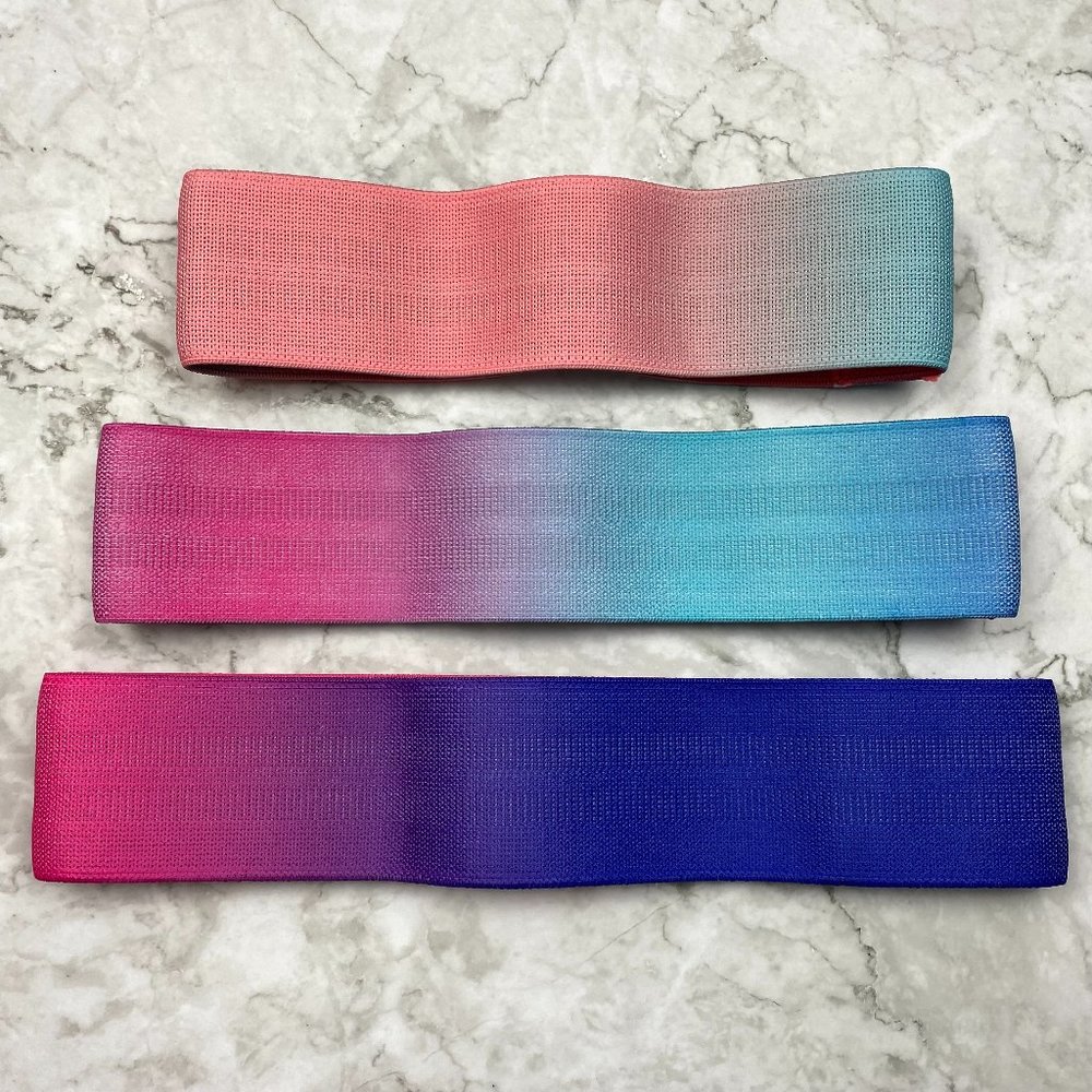 3 Pack Fabric Resistance Booty Bands 13" 15" 17"